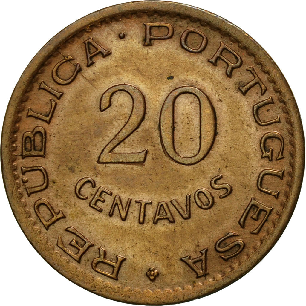 Coin, Angola, 20 Centavos, 1948, EF(40-45), Bronze, KM:71