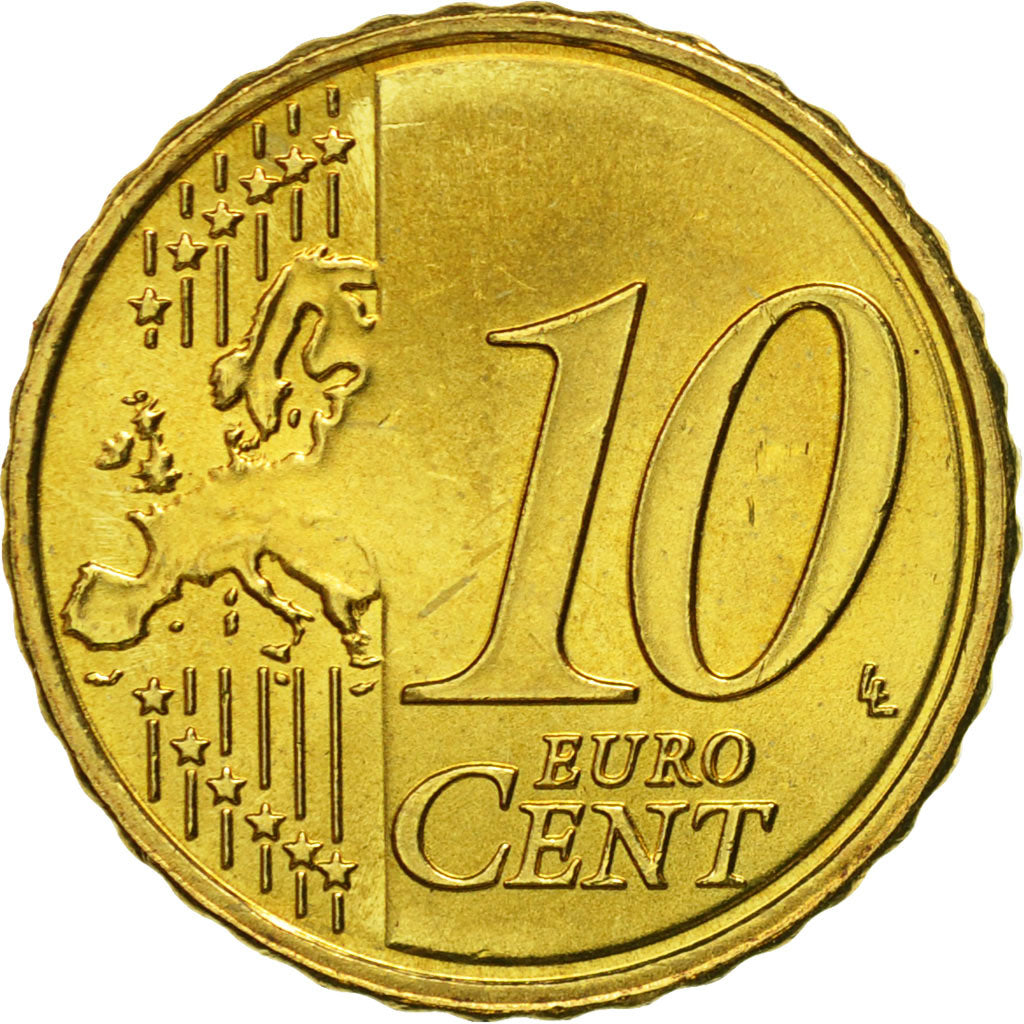 Coin, Lithuania, 10 Euro Cent, 2015, MS(63), Brass