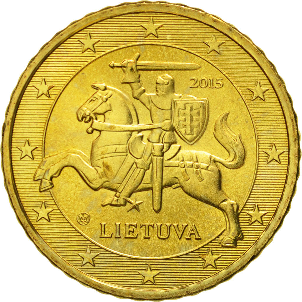 Moneta, Lituania, 50 Euro Cent, 2015, SPL, Ottone