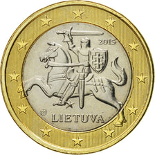 Coin, Lithuania, Euro, 2015, MS(63), Bi-Metallic