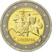 Coin, Lithuania, 2 Euro, 2015, MS(63), Bi-Metallic