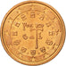 Portugal, 2 Euro Cent, 2002, Lisbon, MS(65-70), Miedź platerowana stalą