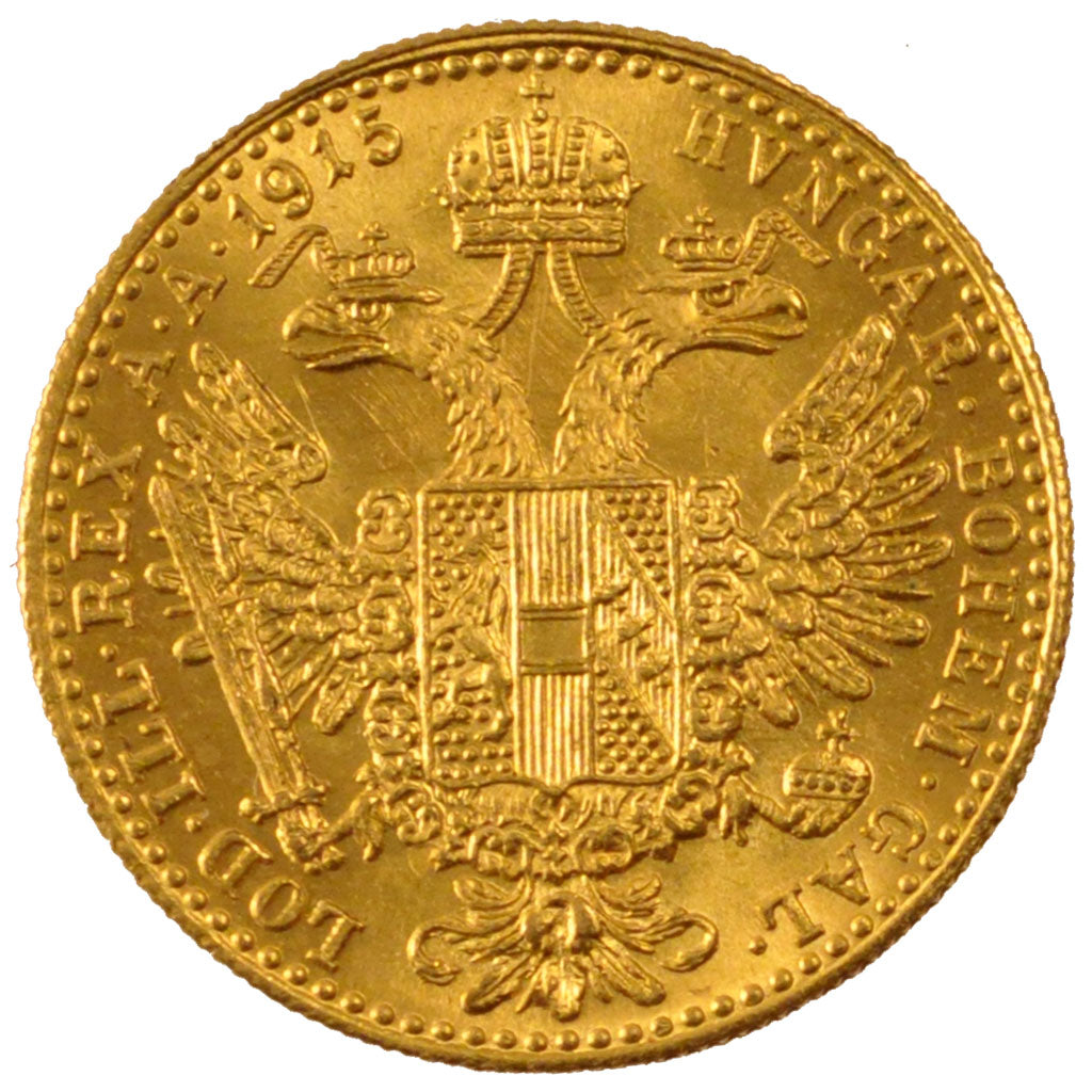 AUSTRIA, Ducat, 1915, KM #2267, MS(65-70), Gold, 3.48