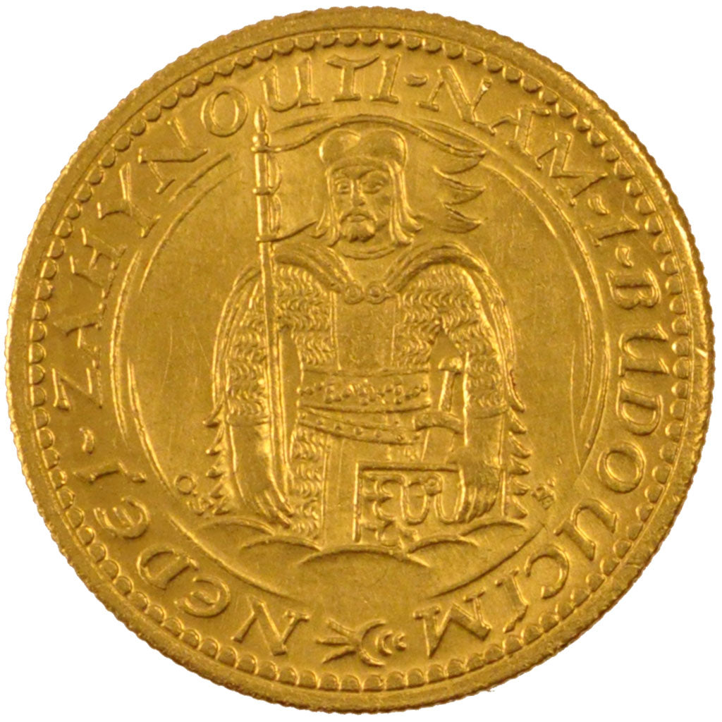 CZECHOSLOVAKIA, Dukat, 1933, KM #8, MS(60-62), Gold, 3.46
