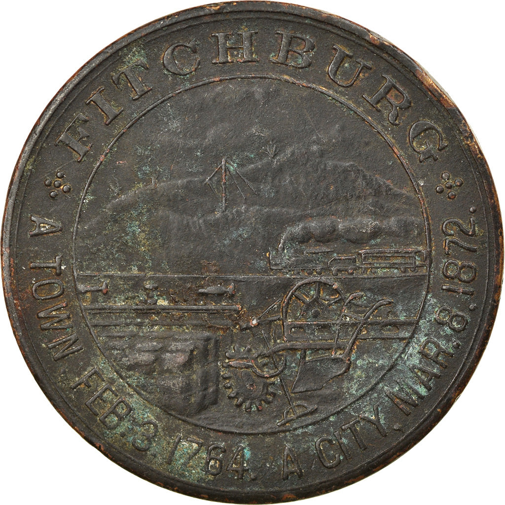 United States of America, Token, Fitchburg, Anniversary of Massachusetts Bay