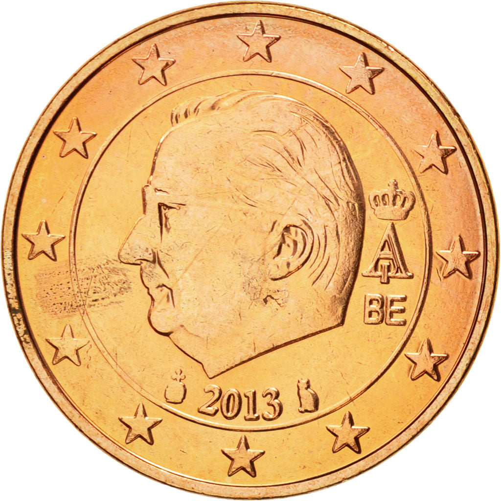 Belgio, 5 Euro Cent, 2013, FDC, Acciaio placcato rame, KM:276