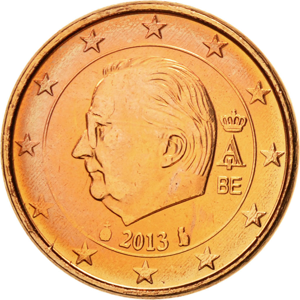 Bélgica, Euro Cent, 2013, FDC, Cobre chapado en acero, KM:274
