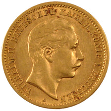 GERMAN STATES, 10 Mark, 1907, Berlin, KM #520, EF(40-45), Gold, 3.95