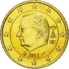 Belgium, 50 Euro Cent, 2012, MS(65-70), Brass, KM:279