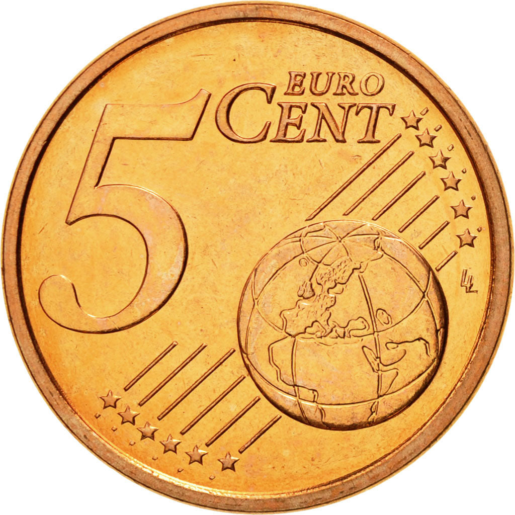Italy, 5 Euro Cent, 2002, MS(65-70), Copper Plated Steel, KM:212