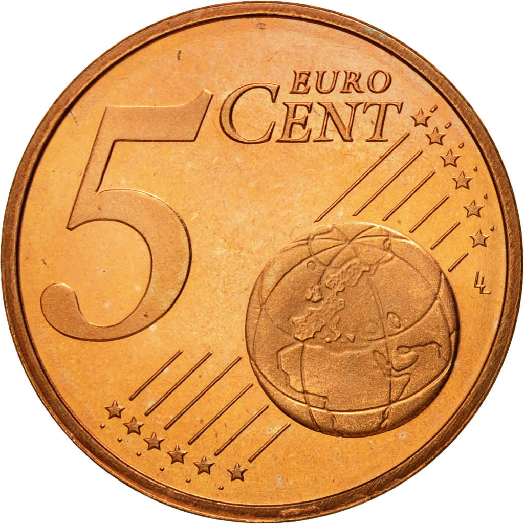 Luxembourg, 5 Euro Cent, 2003, MS(65-70), Copper Plated Steel, KM:77