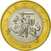 Coin, Lithuania, 2 Litai, 2010, MS(63), Bi-Metallic, KM:112