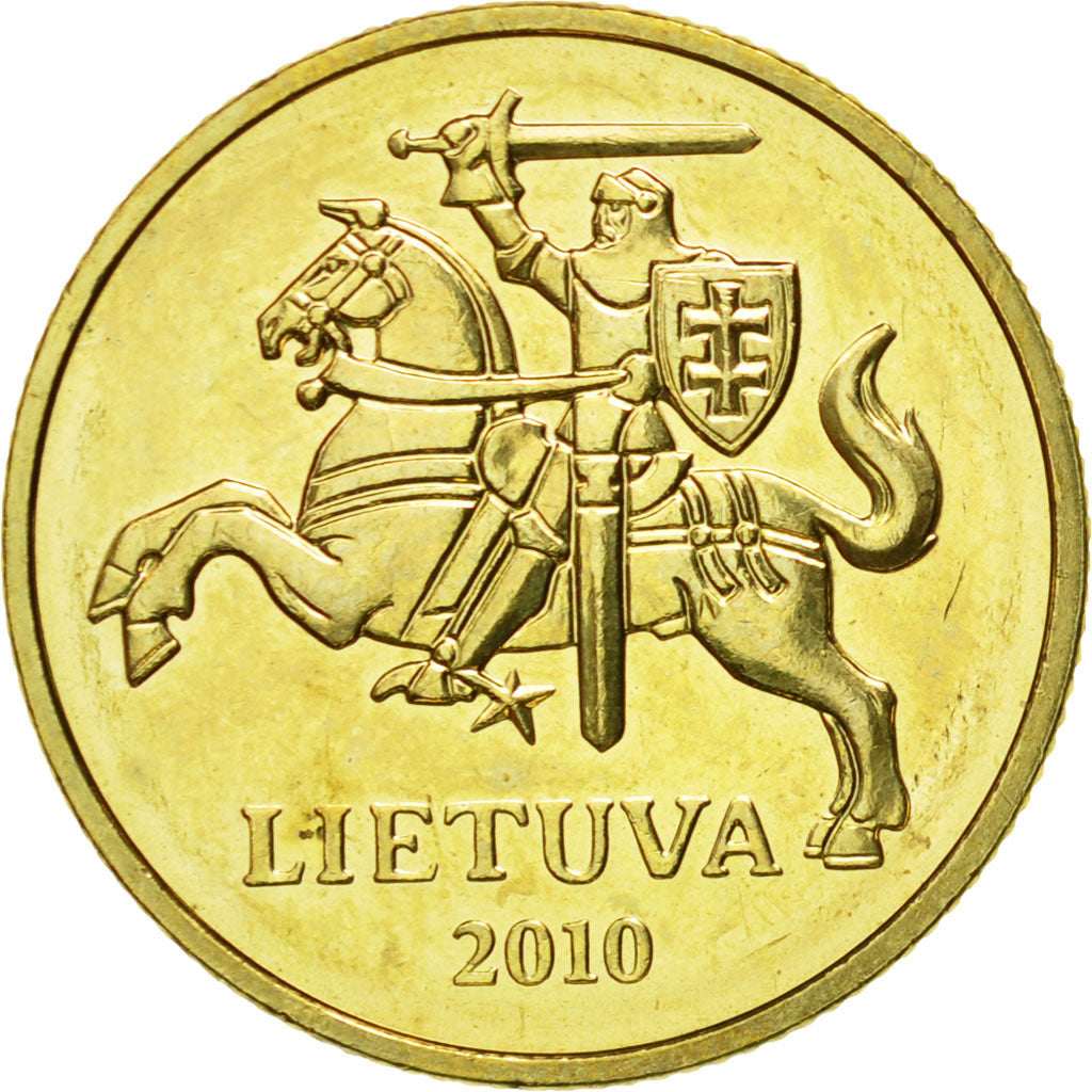 Moneda, Lituania, 20 Centu, 2010, SC, Níquel - latón, KM:107