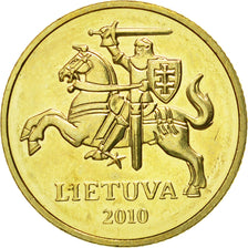Moneda, Lituania, 20 Centu, 2010, SC, Níquel - latón, KM:107