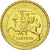 Lituania, 10 Euro Cent, 2015, FDC, Latón