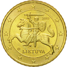 Lithuania, 50 Euro Cent, 2015, MS(65-70), Brass