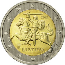 Lituania, 2 Euro, 2015, FDC, Bi-metallico