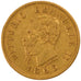 ITALY, 10 Lire, 1863, Torino, KM #9.2, EF(40-45), Gold, 18.5, 3.18