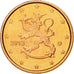 Finlandia, 2 Euro Cent, 2013, Vantaa, MS(63), Miedź platerowana stalą, KM:99