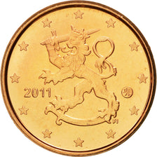 Finlandia, Euro Cent, 2011, FDC, Acciaio placcato rame, KM:98