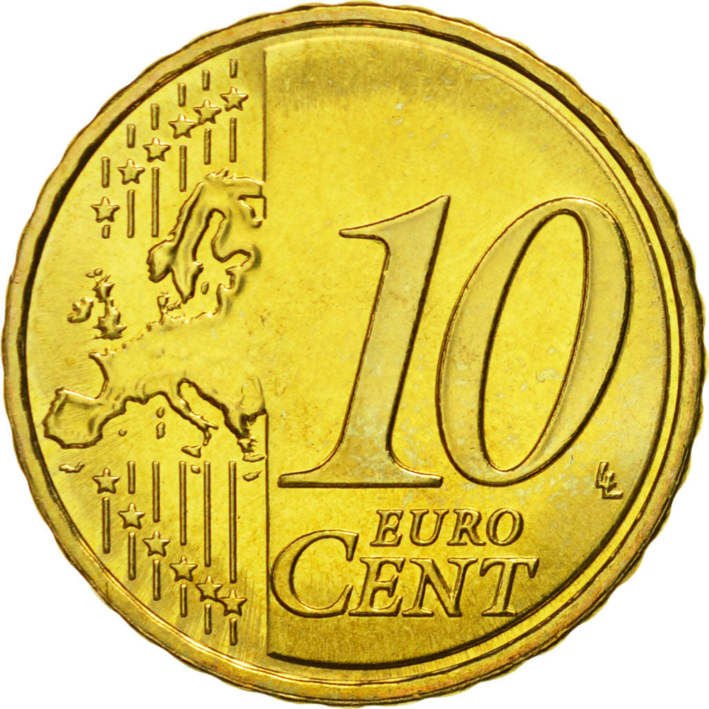 Finland, 10 Euro Cent, 2011, MS(65-70), Brass, KM:126