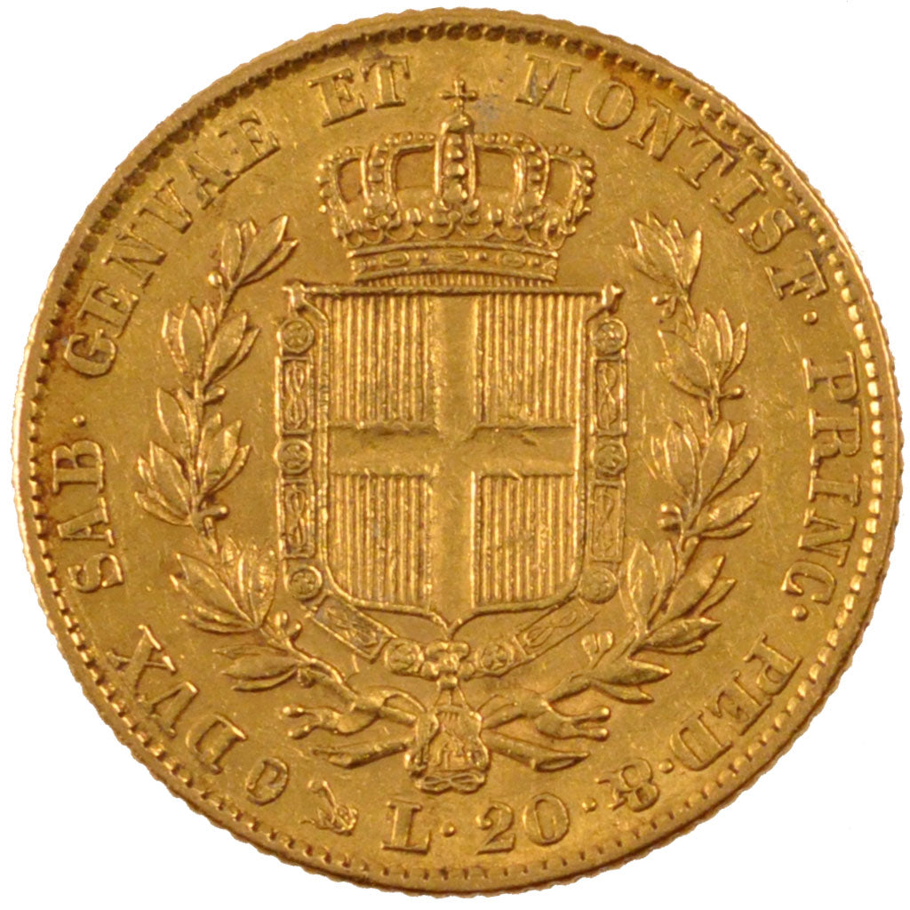 Italie, Sardaigne, Charles Albert, 20 Lire