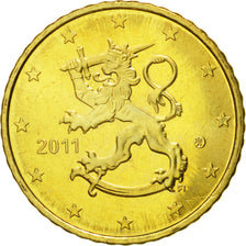 Finland, 50 Euro Cent, 2011, MS(65-70), Brass, KM:128