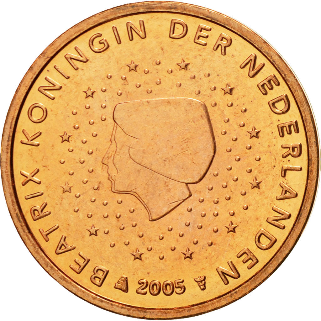Paesi Bassi, 2 Euro Cent, 2005, FDC, Acciaio placcato rame, KM:235