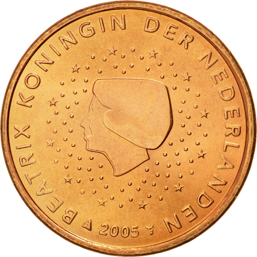 Netherlands, 5 Euro Cent, 2005, MS(65-70), Copper Plated Steel, KM:236