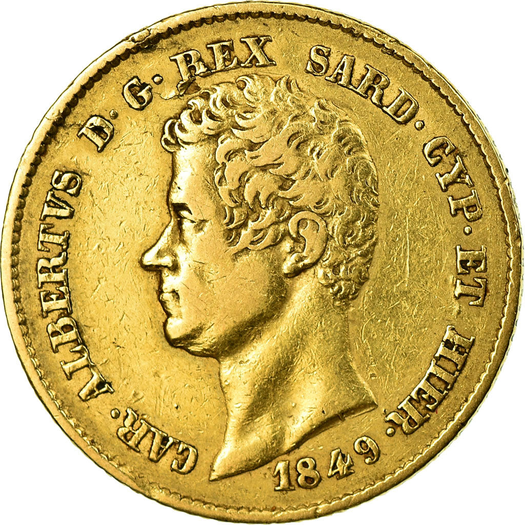 Monnaie, États italiens, SARDINIA, Carlo Alberto, 20 Lire, 1849, Torino, TTB