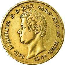 Monnaie, États italiens, SARDINIA, Carlo Alberto, 20 Lire, 1849, Torino, TTB