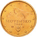 Słowacja, 2 Euro Cent, 2009, Kremnica, MS(65-70), Miedź platerowana stalą