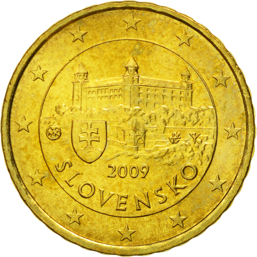 Eslovaquia, 10 Euro Cent, 2009, FDC, Latón, KM:98