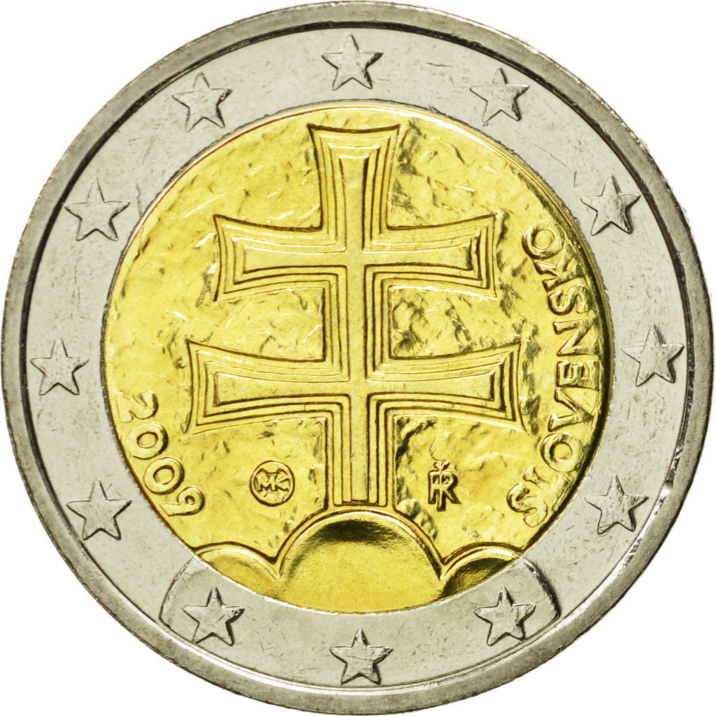 Slovakia, 2 Euro, 2009, MS(65-70), Bi-Metallic, KM:102