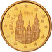 Hiszpania, 5 Euro Cent, 2014, MS(65-70), Miedź platerowana stalą
