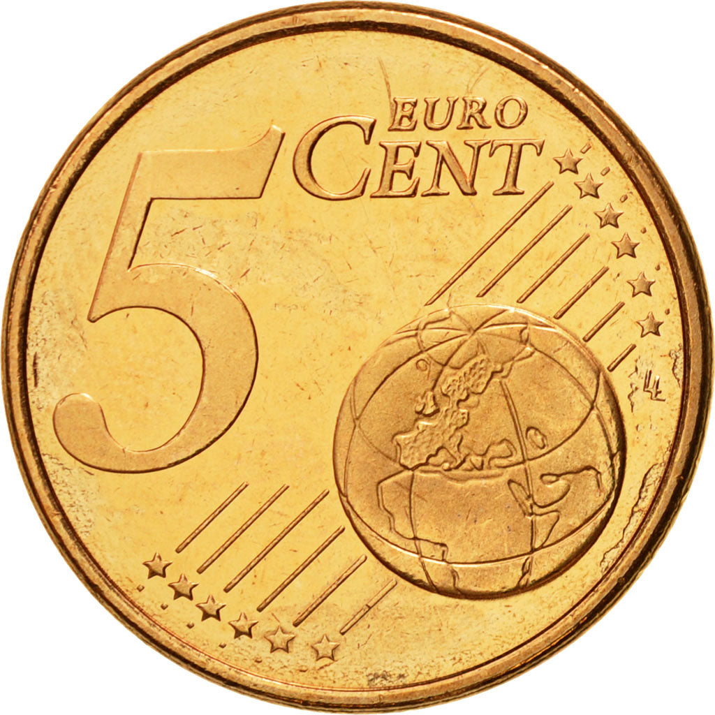 Spanje, 5 Euro Cent, 2014, FDC, Copper Plated Steel