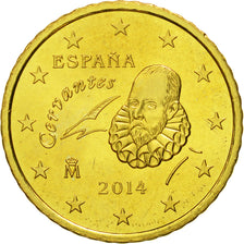 Spain, 50 Euro Cent, 2014, MS(65-70), Brass