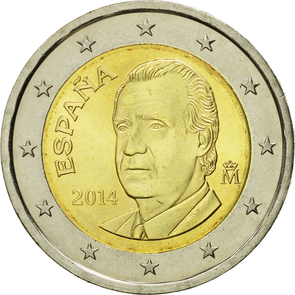 Spain, 2 Euro, 2014, MS(65-70), Bi-Metallic