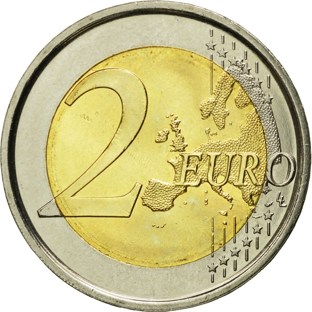 Spain, 2 Euro, 2014, MS(65-70), Bi-Metallic