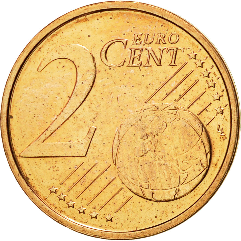 Luxembourg, 2 Euro Cent, 2014, MS(65-70), Copper Plated Steel