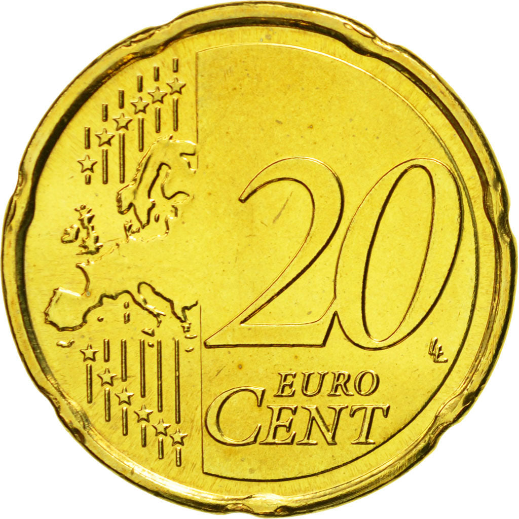 Luxemburgo, 20 Euro Cent, 2014, FDC, Latón
