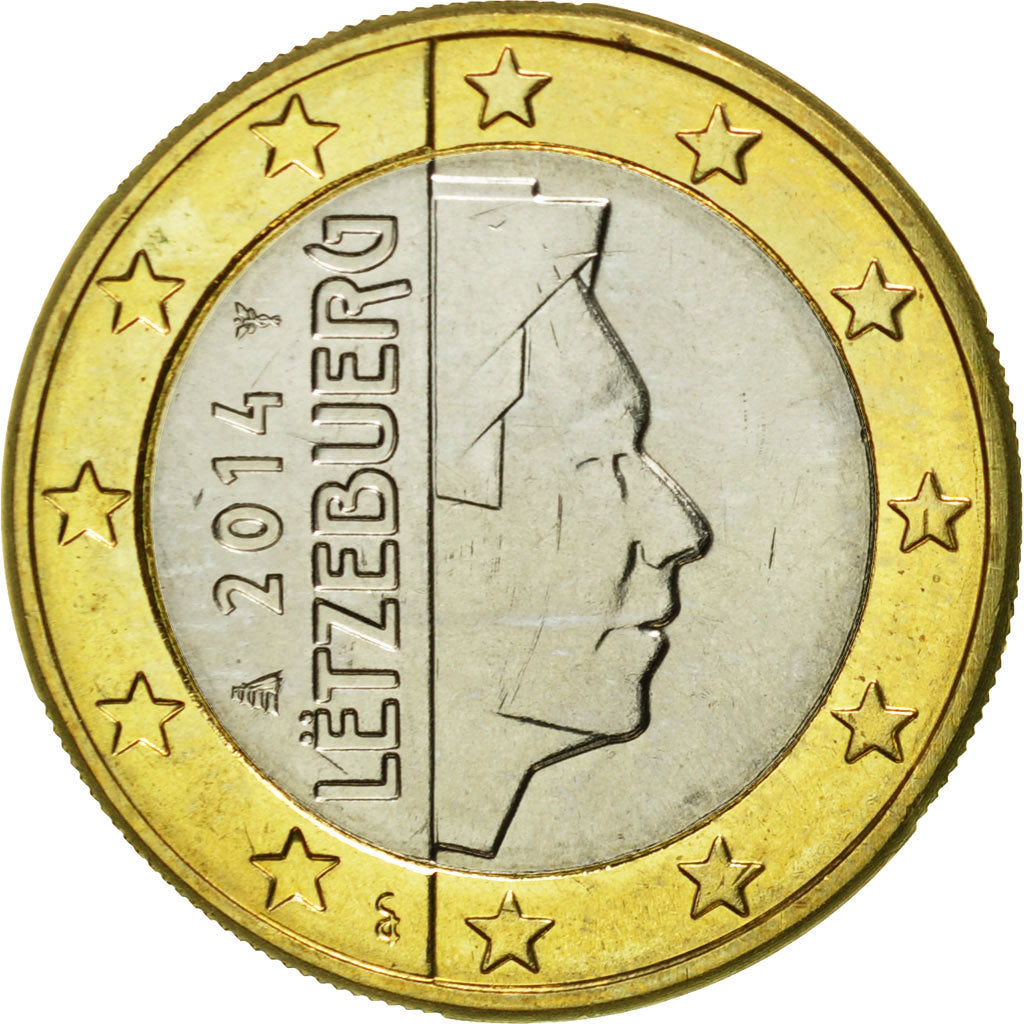 Luxembourg, Euro, 2014, MS(65-70), Bi-Metallic