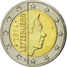 Luxemburgo, 2 Euro, 2014, FDC, Bimetálico