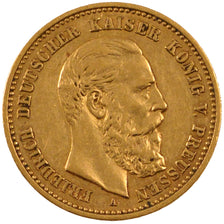 GERMAN STATES, 10 Mark, 1888, Berlin, KM #514, EF(40-45), Gold, 3.96