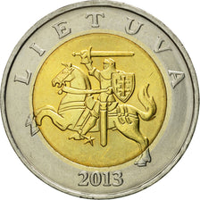 Coin, Lithuania, 5 Litai, 2013, MS(63), Bi-Metallic, KM:113