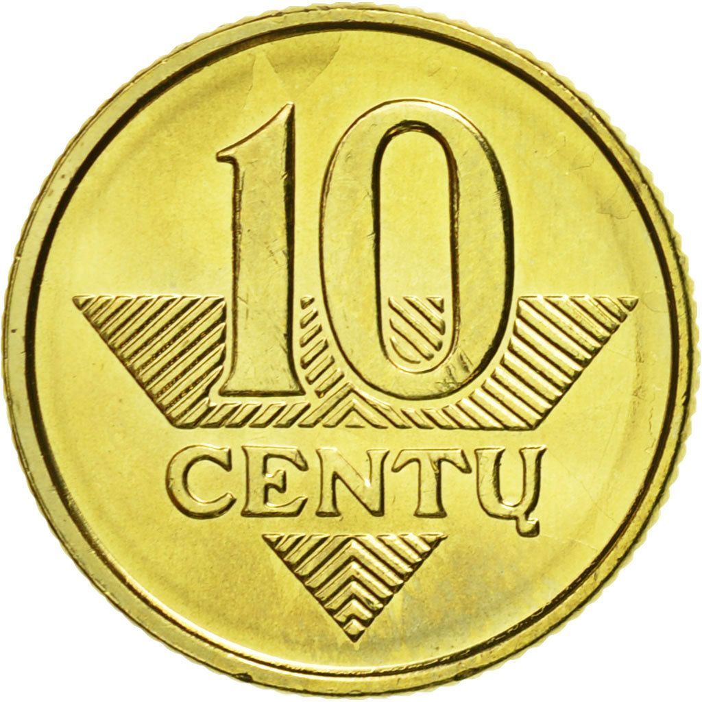 Münze, Lithuania, 10 Centu, 2009, UNZ, Nickel-brass, KM:106