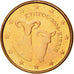 Cipro, Euro Cent, 2009, FDC, Acciaio placcato rame, KM:78