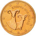 Cyprus, 2 Euro Cent, 2010, MS(65-70), Copper Plated Steel, KM:79