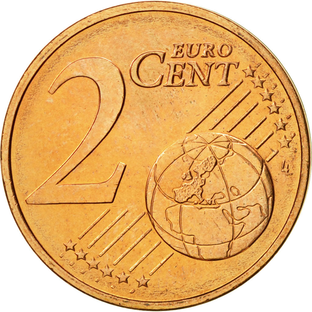 Cyprus, 2 Euro Cent, 2010, MS(65-70), Copper Plated Steel, KM:79