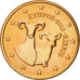 Cypr, 5 Euro Cent, 2010, MS(65-70), Miedź platerowana stalą, KM:80